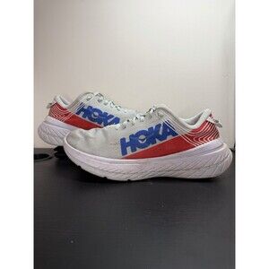 HOKA ONE ONE Carbon X  Running Shoes Gray/Red/Blue/White Womens 9.5